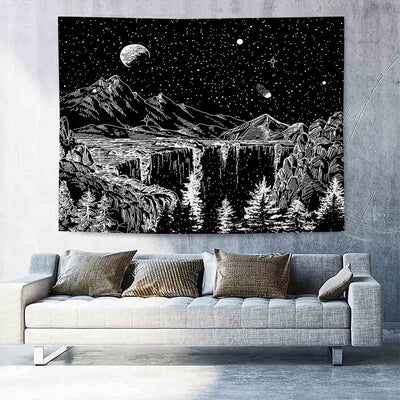 Sketch Drawing Tapestry Decorative Hanging Cloth Home Decor Wall Covering